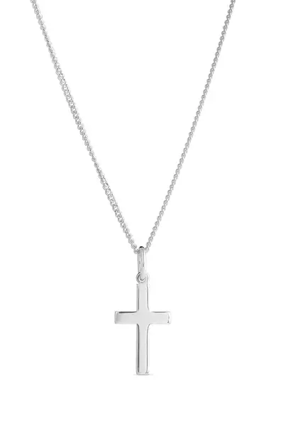 Hop.Risti paksu sileä - Hopeakaulakorut - 3256750500 - 1