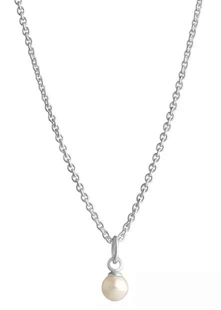 Hopea kastehelmi 5mm makean veden helmi - Hopeakaulakorut - 3285030400 - 1