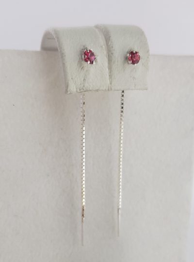 Hopea ketjukorvakorut kivellä,zirk - Hopeakorvakorut - 3250690100 - 1