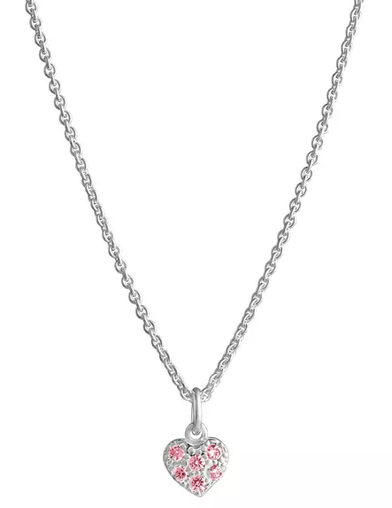 Hopea Kivisydän riipus pieni,pinkki - Hopeakaulakorut - 3281606450 - 1