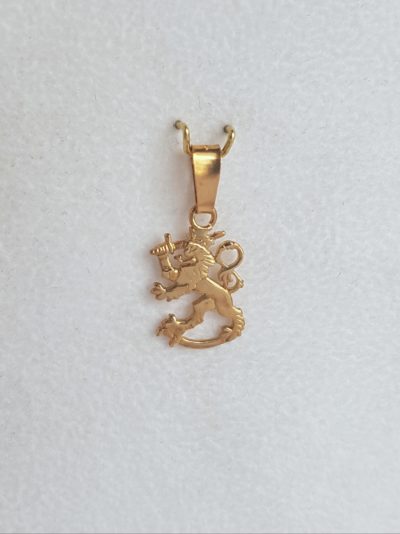 Kulta leijona riipus 12mm - Keltakultakaulakorut - 7222270000 - 1