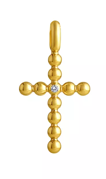 Lempikoru Helmikki risti 14k 0,005 w/si - Lempikoru Helmikki - 7908840000 - 1