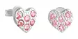 Hopea Kivisydän tappikorvak,pinkki - Hopeakorvakorut - 3381606000 - 1