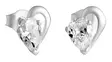 Hopea Sydän korvakoru 1 kivi,zirkon - Hopeakorvakorut - 3381701000 - 1