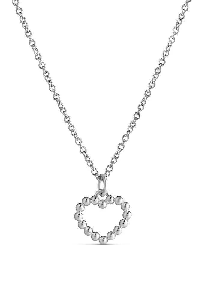 HELMIKKI riipus pieni sydän 14VK - Valkokultakaulakorut - 8208500450 - 1