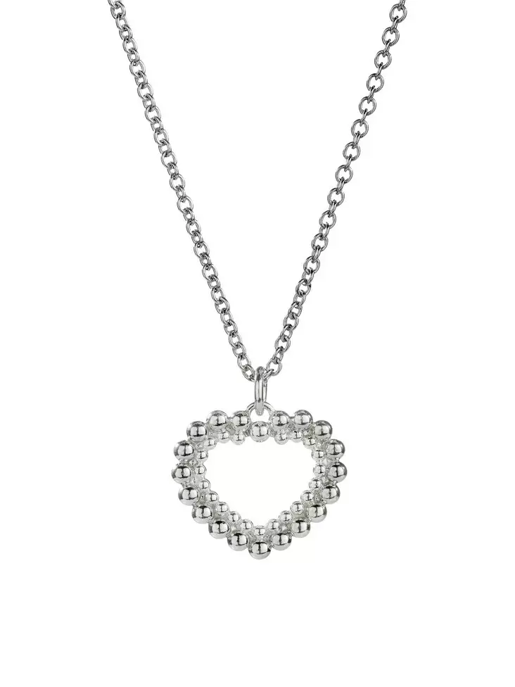 HELMIKKI riipus sydän iso hopea platinoi - Lempikoru Helmikki - 3208100450 - 1