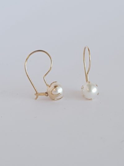 Helmikorvakorut koukku, 6mm - Keltakultakorvakorut - 7212160000 - 2