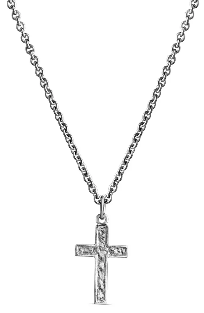 Hop.taottu risti,pieni,kullattu - Hopeakaulakorut - 5256851500 - 1