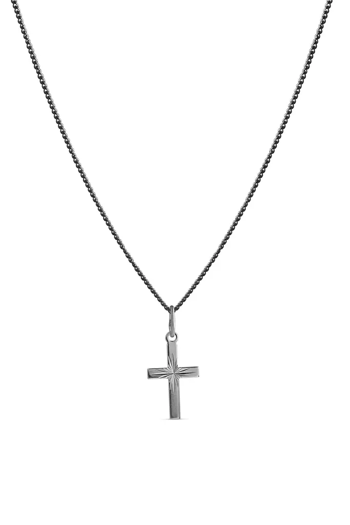 Hop.tim.leik.risti ,pieni,harjattu - Hopeakaulakorut - 4250882500 - 1