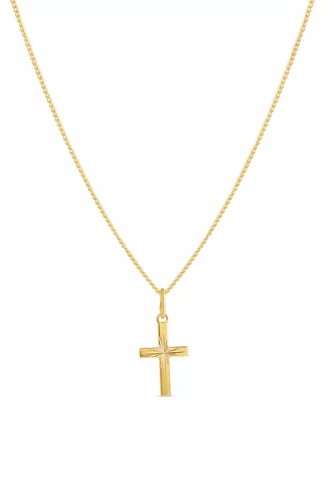 Hop.tim.leik.risti ,pieni,kullattu - Hopeakaulakorut - 5250881500 - 1