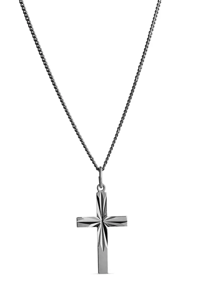 Hop.tim.leik risti, iso, harjattu - Hopeakaulakorut - 4250902500 - 1