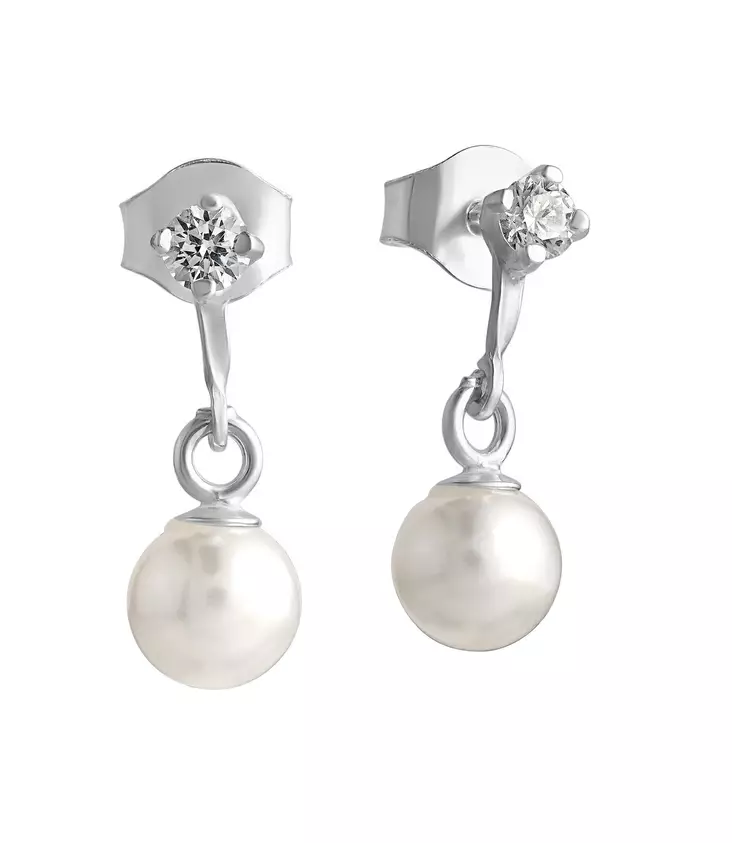 Hopea Helmikorvakoru 6mm ,zirk - Hopeakaulakorut - 3381901000 - 1