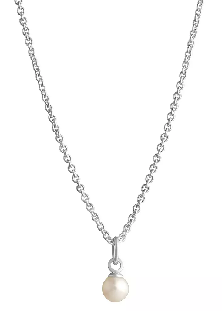 Hopea kastehelmi 5mm makean veden helmi - Hopeakaulakorut - 3285030400 - 1