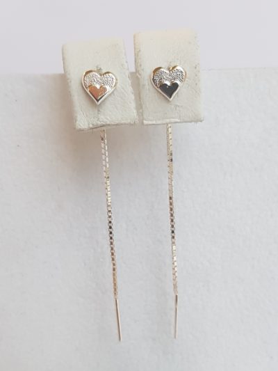 Hopea ketukorvakorut sydän - Hopeakorvakorut - 3250670000 - 1