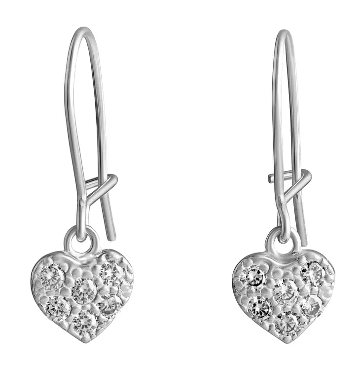 Hopea Kivisydän koukkukorvakoru,zirk - Hopeakorvakorut - 3481601000 - 1