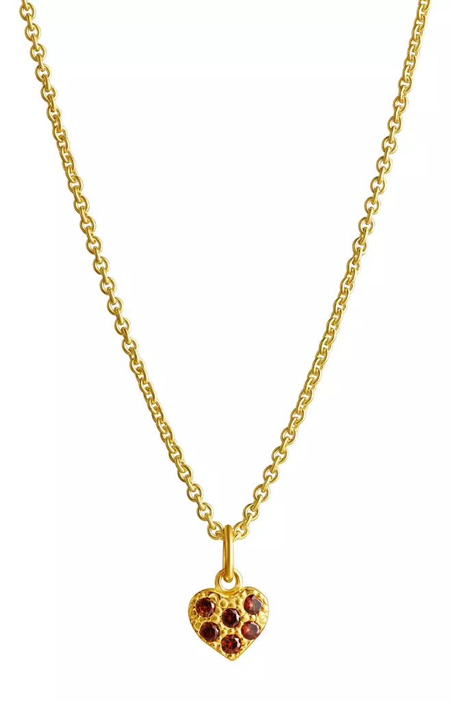 Hopea Kivisydän riipus,pun,kullattu - Hopeakaulakorut - 5281603450 - 1