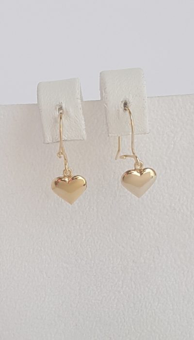 Hopea korvakorut sydän,kullattu - Hopeakorvakorut - 5256021000 - 1