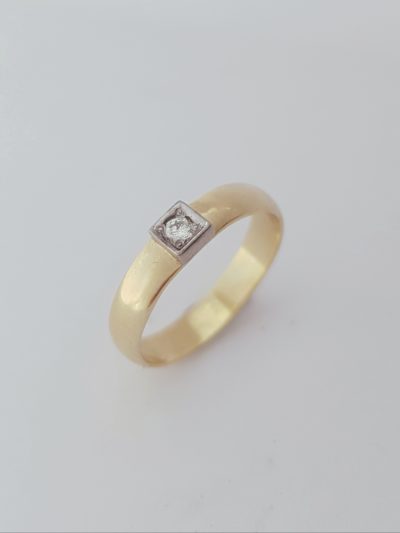 Keltak. Timanttisormus 0,05 w/p - Keltakultasormukset - 7232840000 - 1