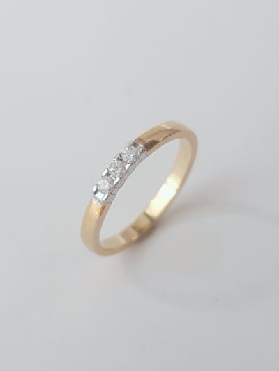 Keltakultainen Timanttisormus - Keltakultakorut - 3460 - 1