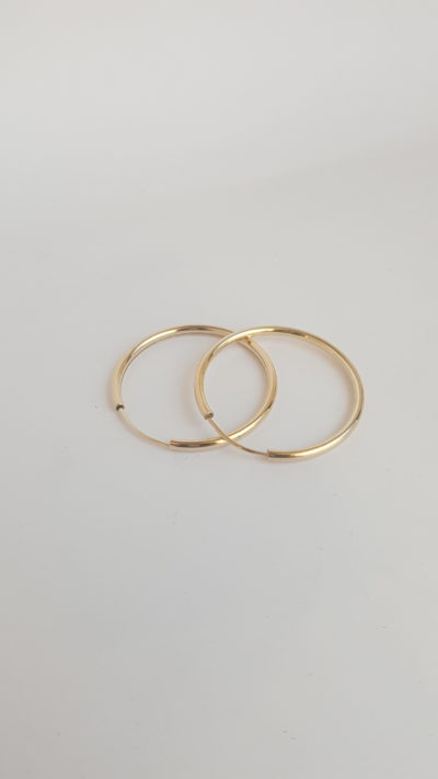 Kullatut Hopea putkikorvakoru 30x2mm1 - Hopeakorvakorut - 5256151000 - 1