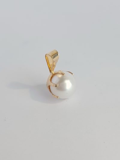 Kulta helmiriipus 8mm - Keltakultakaulakorut - 7222080000 - 1