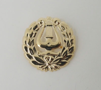 Kultainen Rintalyyra kevyt saranalla - Ylioppilaslyyrat - 7248010000 - 1