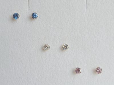 Kulta korvakorut 3mm kivi,zirkon - Keltakultakorvakorut - 7219020000 - 1