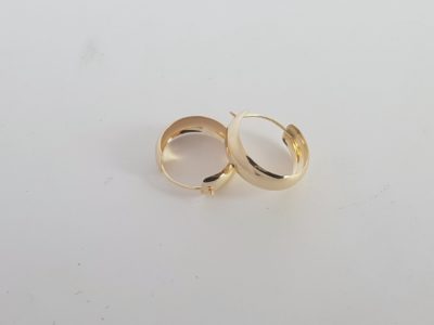 Kulta korvarenkaat 12x4 pp - Keltakultakorvakorut - 7219070000 - 2