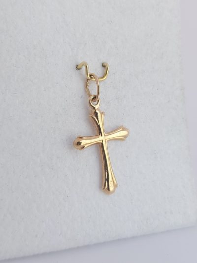 Kulta risti koritsteltu,chipp. - Keltakultakaulakorut - 7220010000 - 1