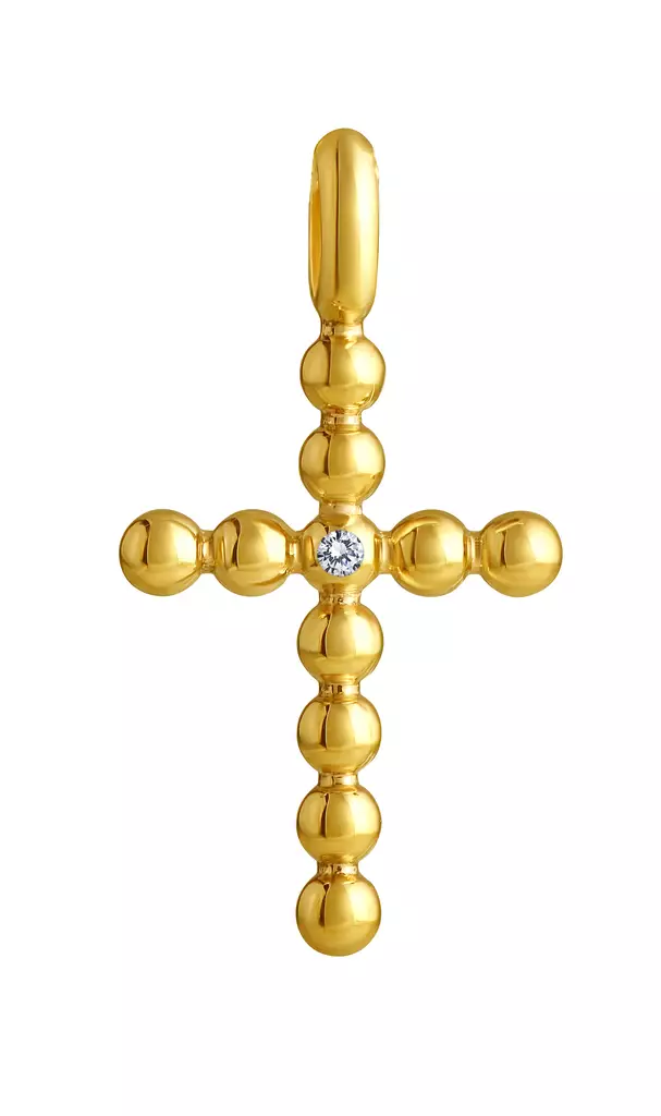 Lempikoru Helmikki risti 14k 0,005 w/si - Lempikoru Helmikki - 7908840000 - 1