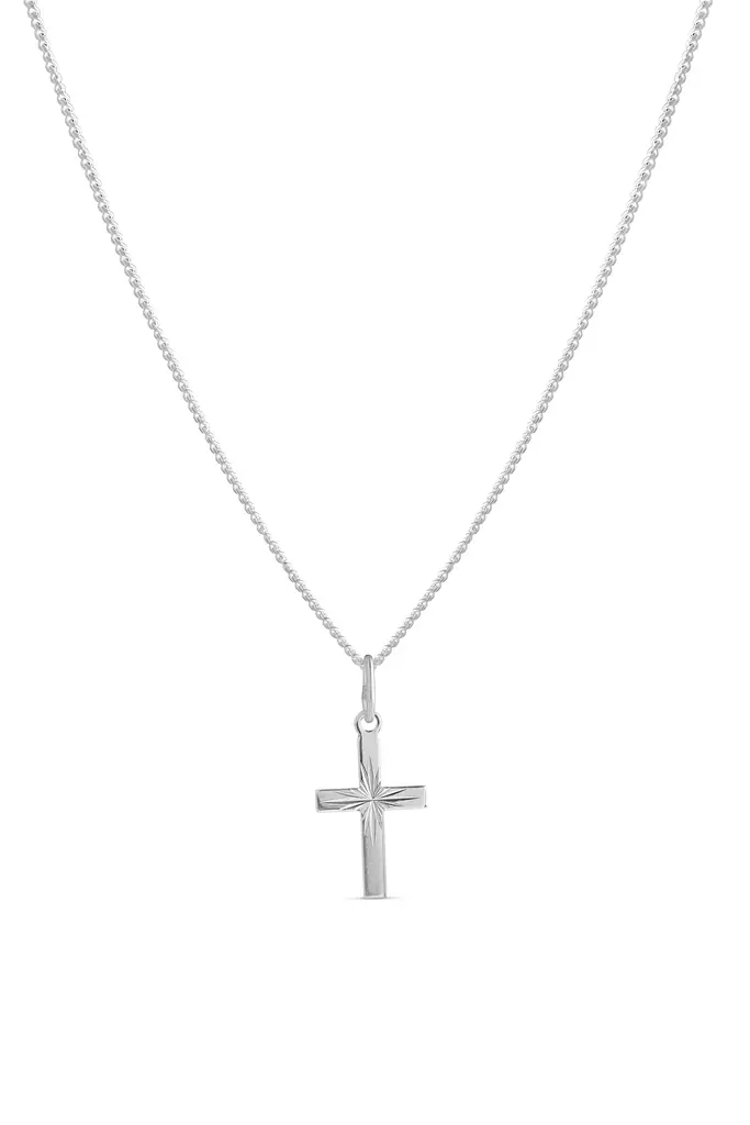 Risti timanttileikattu pieni - Hopeakaulakorut - 3250880500 - 2