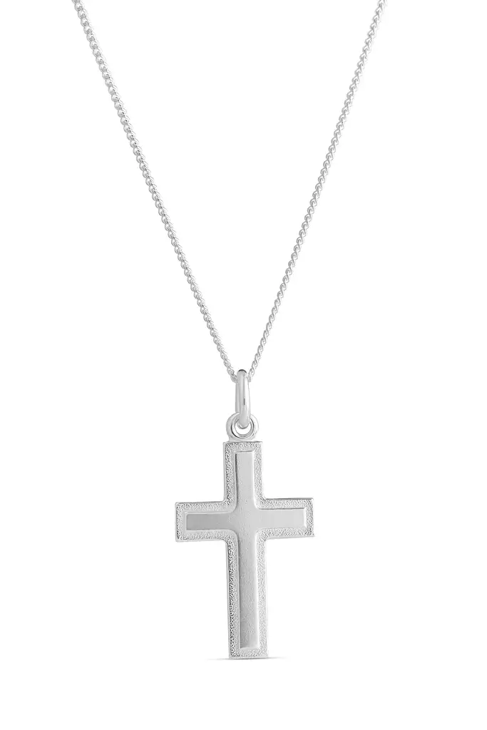 Risti uramatta reuna iso - Hopeakaulakorut - 3256680500 - 1