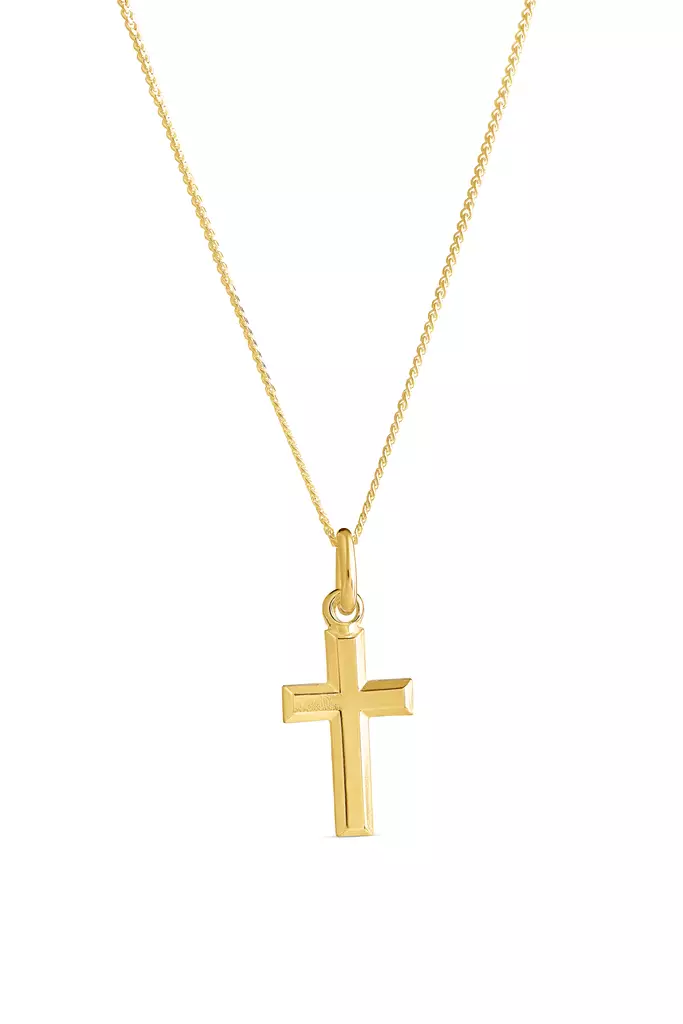 Risti viistoreuna kullattu - Hopeakaulakorut - 5256651500 - 2