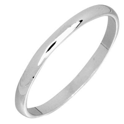 Bellina 2mm valkokultainen kihlasormus - Valkokultasormukset - 3512.1 - 1