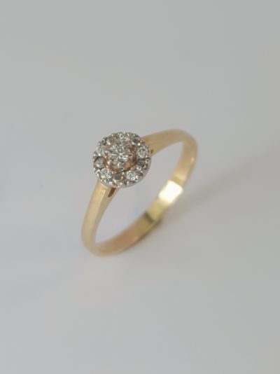 Keltakultainen Timanttisormus - Keltakultasormukset - 7236200001 - 1