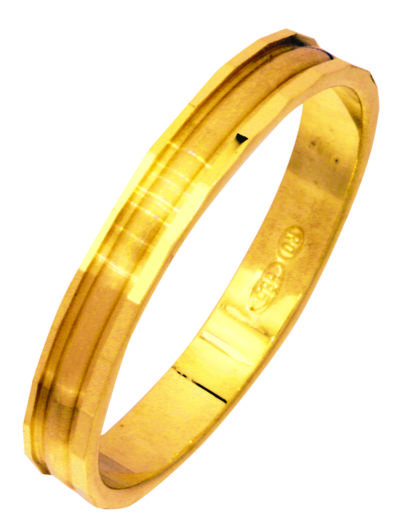 Bellina 3mm keltakultainen kihlasormus - Keltakultasormukset - 3552 - 1