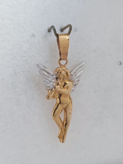 KOTIMAINEN ENKELI RIIPUS - Keltakultakaulakorut - 7221320000 - 1