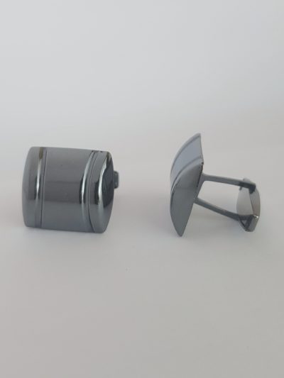 HOP. KALVOSINNAPPI MUSTA 2 URAA - Miesten solmioneulat ja kalvosinnapit - 6003,3 - 1