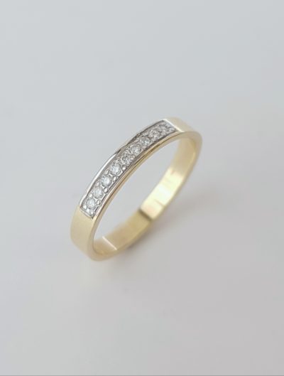 Keltakultainen Timanttisormus - Keltakultasormukset - 3403 - 1