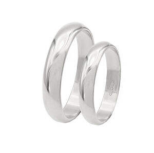 Bellina 4mm Valkokultainen kihlasormus - Valkokultasormukset - 3514 - 2