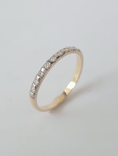 Keltakultainen timanttisormus - Keltakultasormukset - 3454 - 1