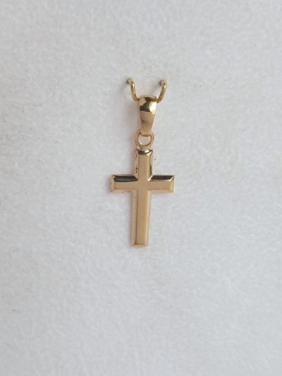 KOTIMAINEN RISTIRIIPUS 15mm - Keltakultakaulakorut - 2414 - 2