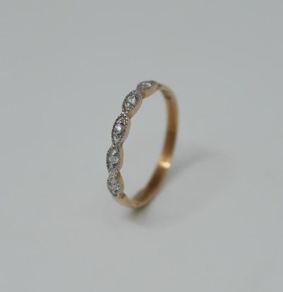 Keltakulta timanttisormus 5x0,01 w/si - Keltakultasormukset - 7236040000 - 1