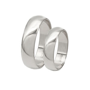 Bellina 5mm Valkokultainen kihlasormus - Valkokultasormukset - 3515 - 2