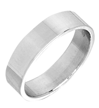 Bellina 5mm valkokultainen kihlasormus - Valkokultasormukset - 3525 - 1