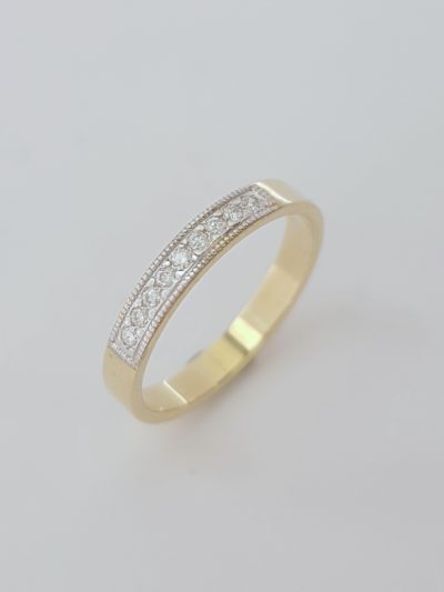 Keltakultainen Timanttisormus - Keltakultasormukset - 3465 - 1