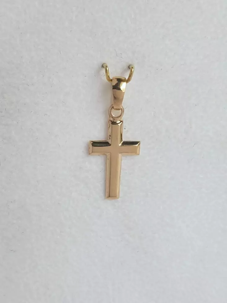 KOTIMAINEN RISTIRIIPUS 20mm - Keltakultakaulakorut - 2415 - 2