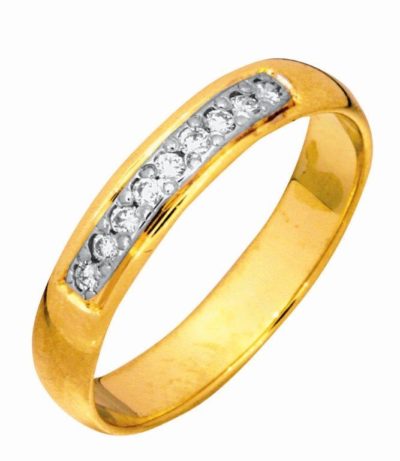 KELTAKULTAINEN TIMANTTISORMUS - Keltakultasormukset - 3406 - 1