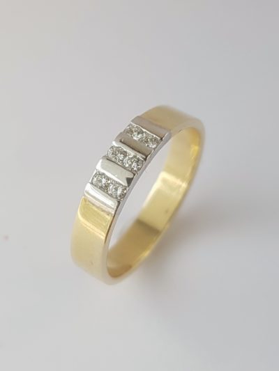 KELTAKULTAINEN TIMANTTISORMUS - Keltakultasormukset - 3456 - 1