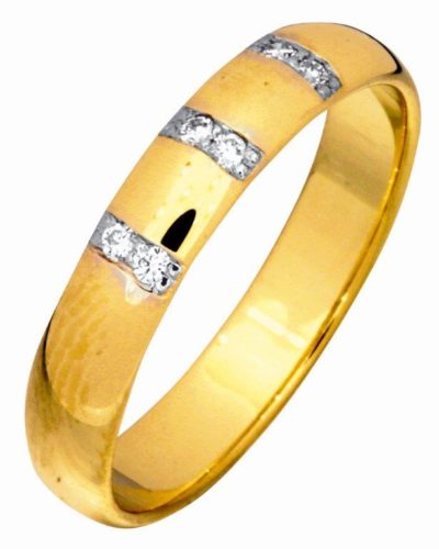 KELTAKULTAINEN TIMANTTISORMUS - Keltakultasormukset - 3408 - 1